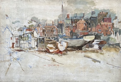 Derek Hill (1916-2000)Study of a Harbour, c. 1950