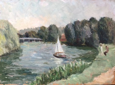 Dorothy Hepworth (1898-1978)The Thames at Cookham, c. 1940