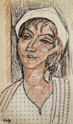Edward Wolfe, Woman with Headscarf, 1934