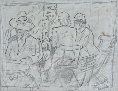 Ronald Ossory Dunlop, Cafe Scene
