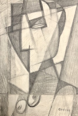 Margaret Geddes (1914-1998)Cubist Bust of a Woman, 1950