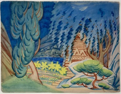 Walpole Champneys (1879-1961)Fantasy Landscape, 1928