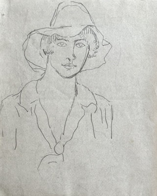 Roger Fry (1866-1934)The Straw Hat, c. 1917