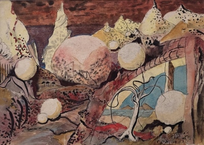 Dominic Fels (1909-1974)Surreal Landscape, c. 1940s
