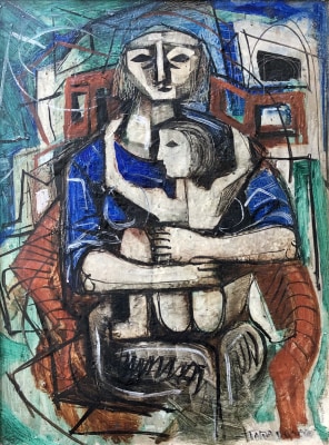 Flora Wood (1908-1998)Mother and Child, 1938