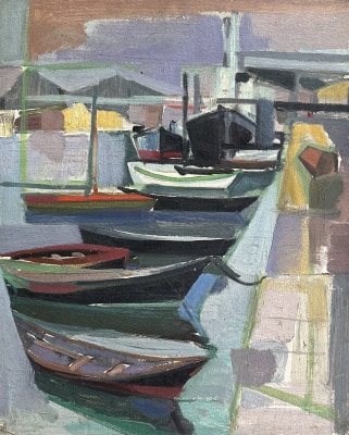 Élisabeth Ronget (1896-1962)French Port, c. 1950s