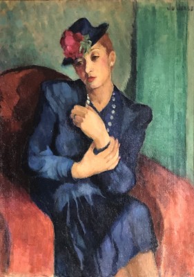 Jo Jones (1894-1989)Lady with Hat, 1934