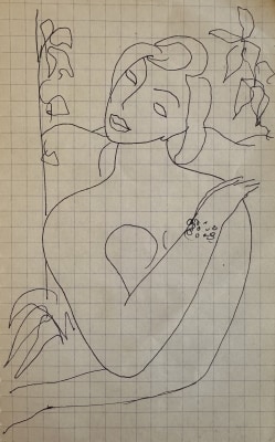 Edward Wolfe, Nude with Flowers, 1934