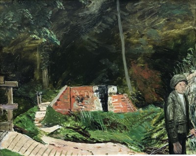 Carel Weight (1908-1997)Boy with Fishing Rod, c. 1965