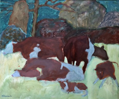 Hans Schwarz (1922-2003)Cows, West Somerset