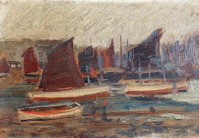 Louis Sargent (1881-1965)Fishing Fleet, St. Ives, c. 1910
