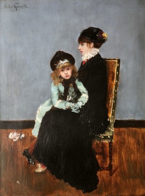 Norbert Goeneutte (1854-1894)L'elegance: Mère et fille', 1879