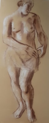 Bernard Meninsky (1891-1950)Standing Woman, c. 1948