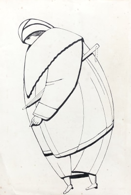 Frank H. Read (1881-1960)Woman with Umbrella, 1928