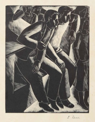 Elizabeth Rivers (1903-1964)Onlookers at the Ceilidhe, 1936