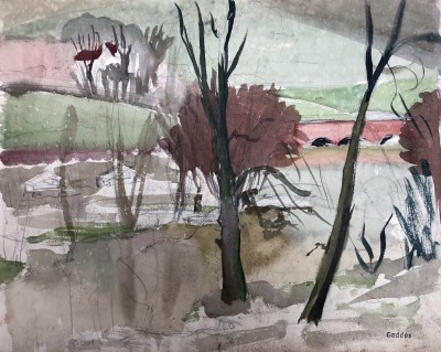 Margaret Geddes (1914-1998)Norfolk Landscape, 1939