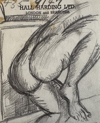 Edward Wolfe, Male Nude Study, c. 1920s