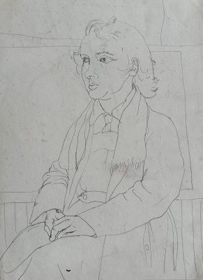 Glyn Morgan, Art Student, Benton End, c. 1940s
