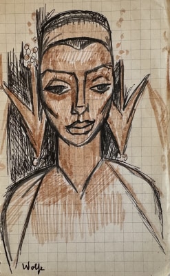 Edward Wolfe, Woman with Headdress, 1934