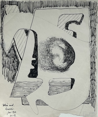 William Crosbie (1915-1999)Tether's End (Surrealist composition), 1948