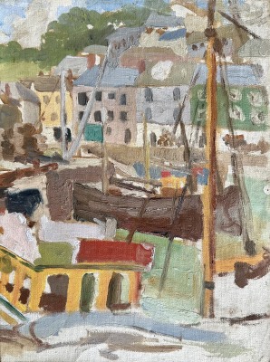 Alethea Garstin (1894-1978)Newlyn Harbour, c. 1930s