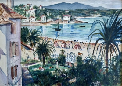 C. R. W. Nevinson (1889-1946)La Corniche, nr. Marseille, 1920's