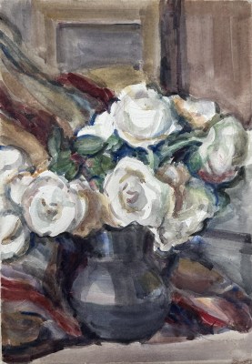 Dorothy Hepworth (1898-1978)Still Life with White Roses, c. 1930s