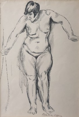 Béatrice Appia (1899-1998)Standing Female Nude, c. 1950