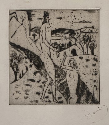 André Derain (1880-1954)Couple au bord du torrent, 1912-14