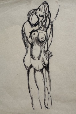William Crosbie (1915-1999)Surrealist Nude Study, c. 1938
