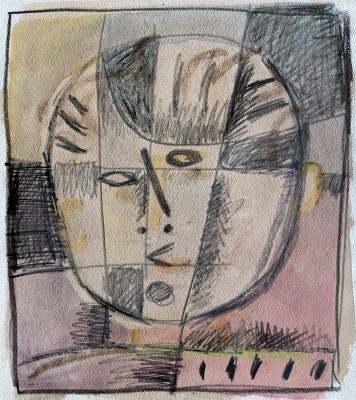 Carlos Carnero (1922-1980)Grand visage, c. 1956