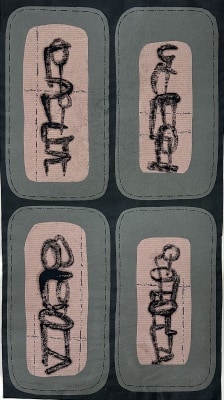 Robert Adams (1917-1984)Untitled collaged figurative drawings, 1949