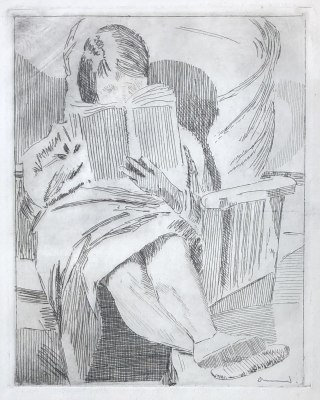 Malcolm Drummond (1880-1945)Woman Reading, 1919