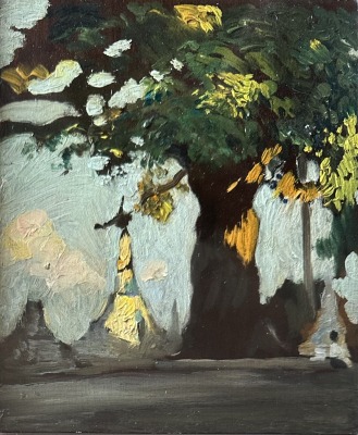 Sir Gerald Kelly (1879-1972)Mango Tree on Pagoda Platform, c. 1910