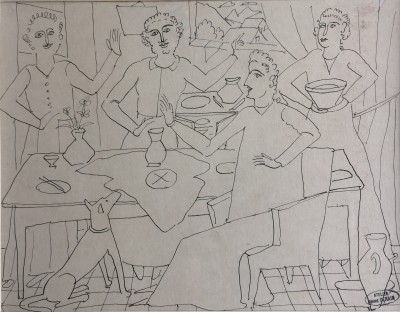 André Derain (1880-1954)Le banquet, c. 1930's