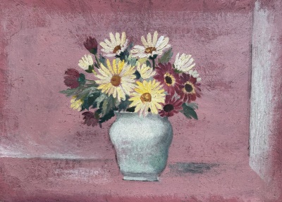 Frederick Roberts Johnson (1900-1986)Daisies in a White Vase, c. 1938