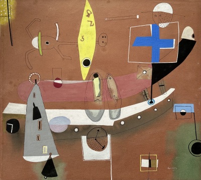 William Lyons Wilson (1892-1981)Surrealist Composition, 1946