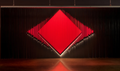 julio le parc, cloison à lames réfléchissantes, 1966 / 2005