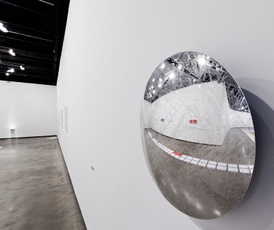marco maggi, global myopia (parking mirror), 2010