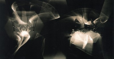 julio le parc, continuel-lumière avec formes en contorsion, 1966