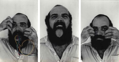 paulo bruscky, performance: expressão alinhavada, 1978