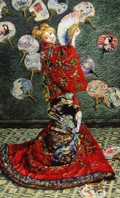 vik muniz, pictures of pigment: la japonaise, after claude monet, 2006