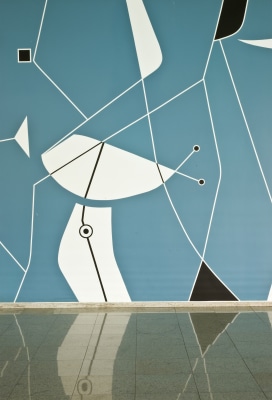 athos bulcão, pintura mural, 1959