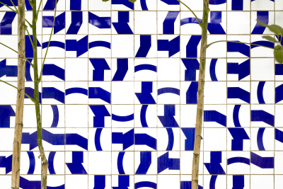 athos bulcão, painel de azulejos, 1971