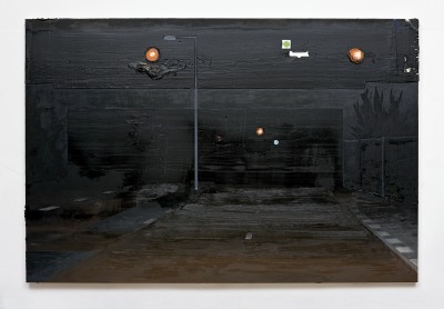 rodrigo andrade, Estudo para Rua deserta com viaduto, 2009