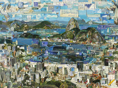 vik muniz, Postcards from Nowhere: Rio de Janeiro , 2013