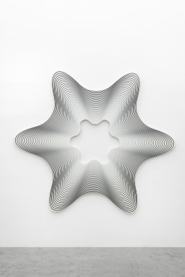 philippe decrauzat, Delay Exa # 4 (Black to White), 2019