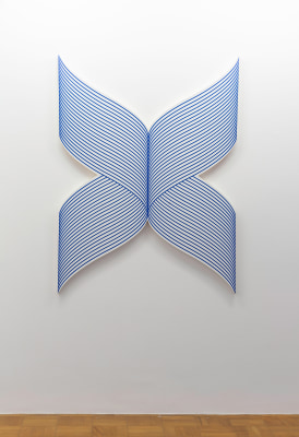 philippe decrauzat, X wave (reverse), 2018