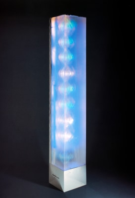 heinz mack, Blue Light Column, 2002