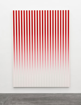 philippe decrauzat, Slow Motion Red # 1, 2019